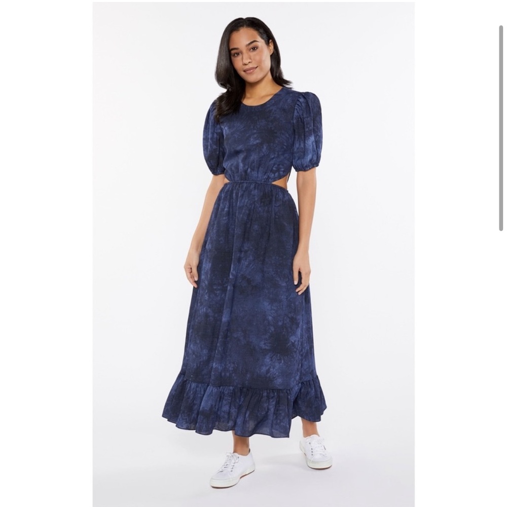 Likely Navy Cut Out Midi Dress